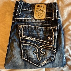 Mens Rock Revival Bootcut Jean